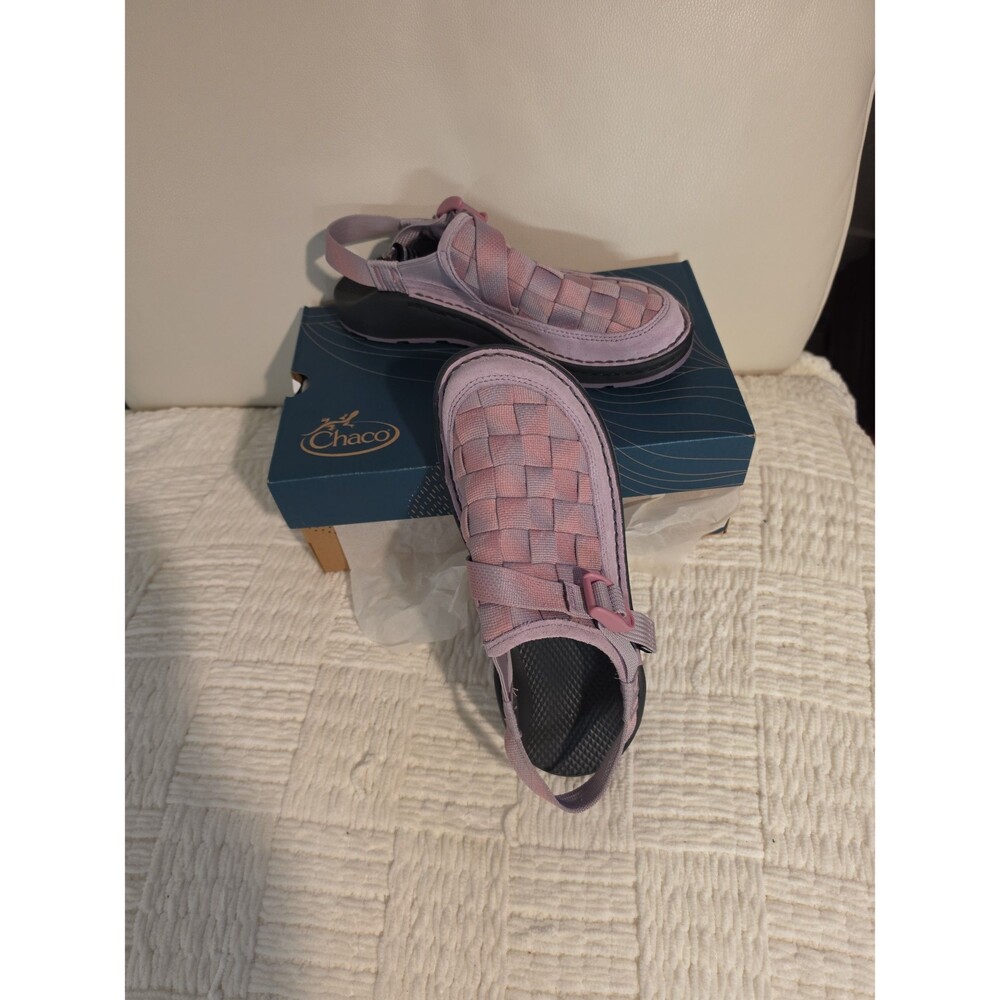 Chaco Pink Woven Sport Sandals